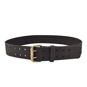 7766 - 2" Wide Full-grain Oiled Leather Work Belt, Durable And Rugged Belt,